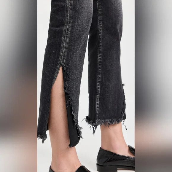 MOUSSY VINTAGE Mv Alhambra Flare-Hi Jeans In Black 25.